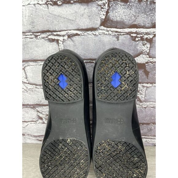 Shoes For Crews 55315 Reese Black Leather Work Slip Flats Women Sz 11M US/43EU - Picture 7 of 16